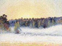 Sunset and Mist at Eragny, 1891-Camille Pissarro-Giclee Print