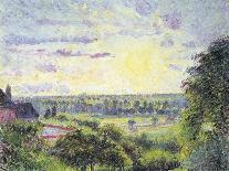 Poplars, Eragny-Camille Pissarro-Art Print