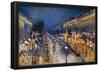 Camille Pissarro The Boulevard Montmartre Art Print Poster-null-Framed Poster