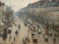 The Boulevard Montmartre on a Winter Morning-Camille Pissarro-Photographic Print