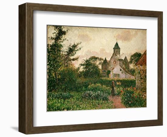 Camille Pissarro / The Church in Knocke, 1894-Camille Pissarro-Framed Giclee Print