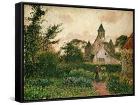 Camille Pissarro / The Church in Knocke, 1894-Camille Pissarro-Framed Stretched Canvas