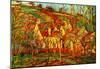 Camille Pissarro The Red Roofs Art Print Poster-null-Mounted Poster
