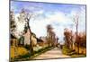 Camille Pissarro The Versailles Road 2 Art Print Poster-null-Mounted Poster