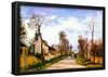 Camille Pissarro The Versailles Road 2 Art Print Poster-null-Framed Poster