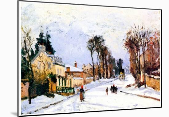 Camille Pissarro The Versailles Road Art Print Poster-null-Mounted Poster