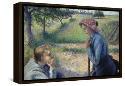 Two Young Peasant Women Prints - Camille Pissarro | AllPosters.com