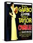 Camille, Robert Taylor, Greta Garbo on window card, 1936-null-Framed Stretched Canvas