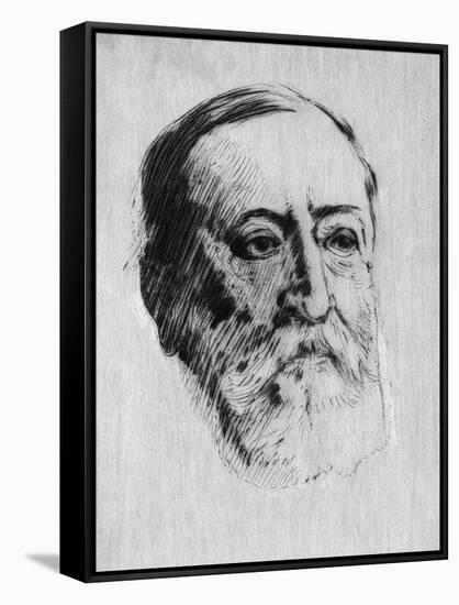 Camille Saint-Saens, French Musician and Composer-null-Framed Stretched Canvas