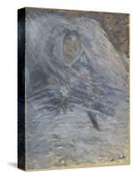 Camille sur son lit de mort-Claude Monet-Stretched Canvas