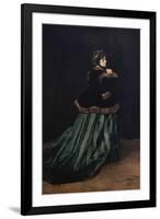 Camille, the Woman in Green-Claude Monet-Framed Giclee Print