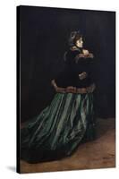 Camille, the Woman in Green-Claude Monet-Stretched Canvas