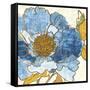 Camilles Peony I Indigo-Sue Schlabach-Framed Stretched Canvas