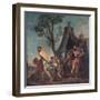 Camillus and the Schoolmaster of Falerii, 1635-1640-Nicolas Poussin-Framed Premium Giclee Print