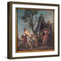 Camillus and the Schoolmaster of Falerii, 1635-40 (Oil on Canvas)-Nicolas Poussin-Framed Giclee Print