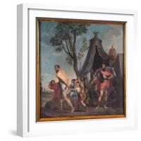 Camillus and the Schoolmaster of Falerii, 1635-40 (Oil on Canvas)-Nicolas Poussin-Framed Giclee Print