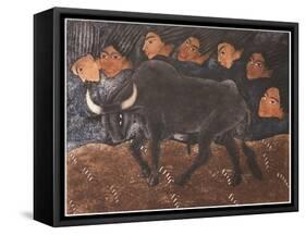 Caminando Con Las Miradas, 2001-Juan Alcazar-Framed Stretched Canvas