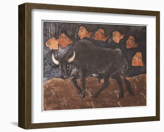 Caminando Con Las Miradas, 2001-Juan Alcazar-Framed Giclee Print