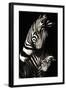 Camo-Zebra-null-Framed Art Print