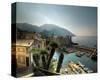 Camogli Harbour-Richard Desmarais-Stretched Canvas