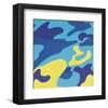 Camouflage, 1987 (Blue, Yellow)-Andy Warhol-Framed Giclee Print