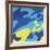 Camouflage, 1987 (Blue, Yellow)-Andy Warhol-Framed Giclee Print