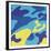 Camouflage, 1987 (Blue, Yellow)-Andy Warhol-Framed Giclee Print