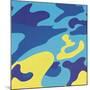 Camouflage, 1987 (Blue, Yellow)-Andy Warhol-Mounted Giclee Print