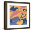 Camouflage, 1987 (Pink, Purple, Orange)-Andy Warhol-Framed Giclee Print