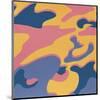 Camouflage, 1987 (Pink, Purple, Orange)-Andy Warhol-Mounted Giclee Print