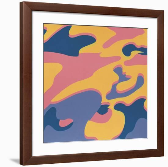 Camouflage, 1987 (Pink, Purple, Orange)-Andy Warhol-Framed Giclee Print