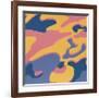 Camouflage, 1987 (Pink, Purple, Orange)-Andy Warhol-Framed Giclee Print