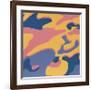 Camouflage, 1987 (Pink, Purple, Orange)-Andy Warhol-Framed Giclee Print