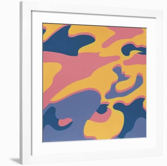 Camouflage, 1987 (Pink, Purple, Orange)-Andy Warhol-Framed Giclee Print