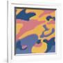 Camouflage, 1987 (Pink, Purple, Orange)-Andy Warhol-Framed Giclee Print