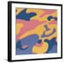 Camouflage, 1987 (pink, purple, orange)-Andy Warhol-Framed Art Print