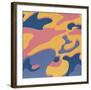 Camouflage, 1987 (pink, purple, orange)-Andy Warhol-Framed Art Print