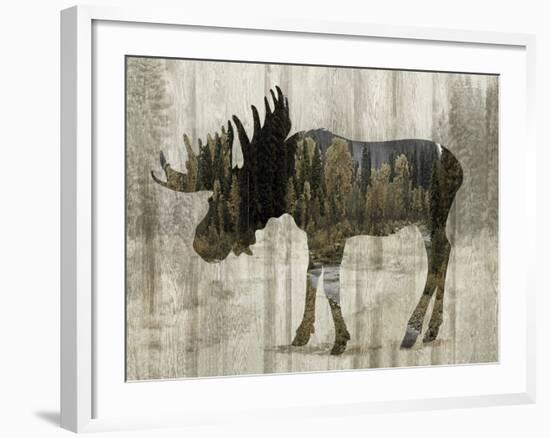 Camouflage Animals - Moose-Tania Bello-Framed Giclee Print