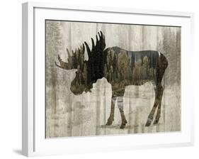 Camouflage Animals - Moose-Tania Bello-Framed Giclee Print