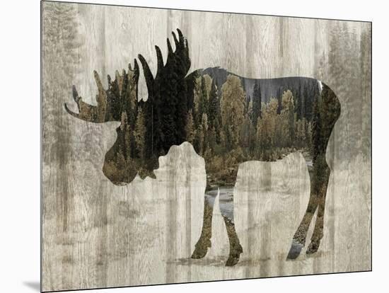 Camouflage Animals - Moose-Tania Bello-Mounted Giclee Print