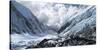 Camp 2 Ensconced in Snow, Ice and Clouds on the Upper Khumbu Glacier of Mount Everest-Kent Harvey-Stretched Canvas