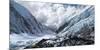 Camp 2 Ensconced in Snow, Ice and Clouds on the Upper Khumbu Glacier of Mount Everest-Kent Harvey-Mounted Photographic Print