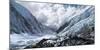 Camp 2 Ensconced in Snow, Ice and Clouds on the Upper Khumbu Glacier of Mount Everest-Kent Harvey-Mounted Photographic Print