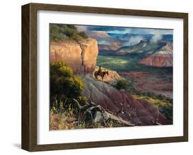 Camp Along the Timbercreek-Jack Sorenson-Framed Art Print