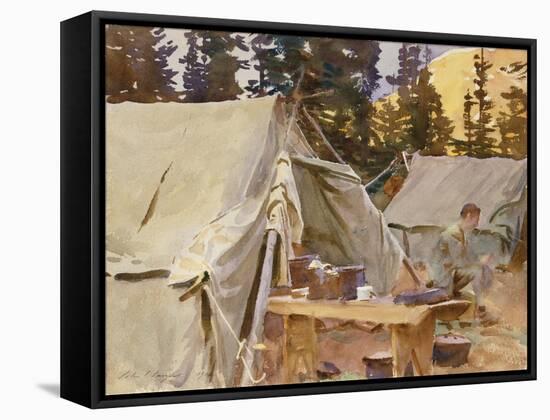 Camp at Lake O'Hara, 1916-John Singer Sargent-Framed Stretched Canvas