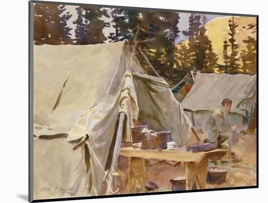 Camp at Lake O'Hara, 1916-John Singer Sargent-Mounted Giclee Print