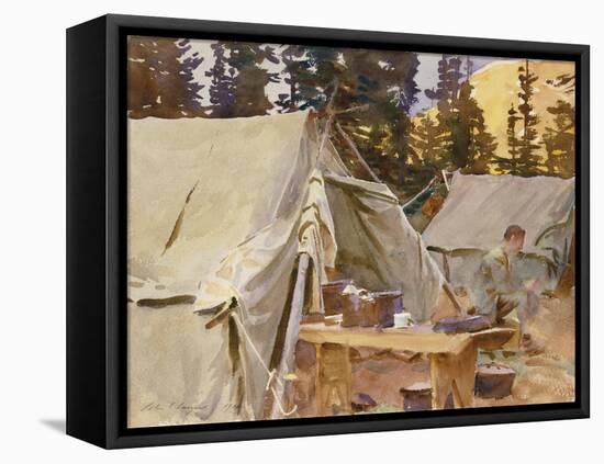 Camp at Lake O'Hara, 1916-John Singer Sargent-Framed Stretched Canvas