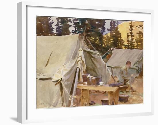 Camp at Lake O'Hara, 1916-John Singer Sargent-Framed Giclee Print
