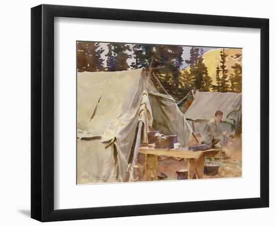 Camp at Lake O'Hara, 1916-John Singer Sargent-Framed Premium Giclee Print