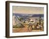 Camp at Malbuison, Near Pontarlier, c.1918-Sir Alfred Munnings-Framed Giclee Print